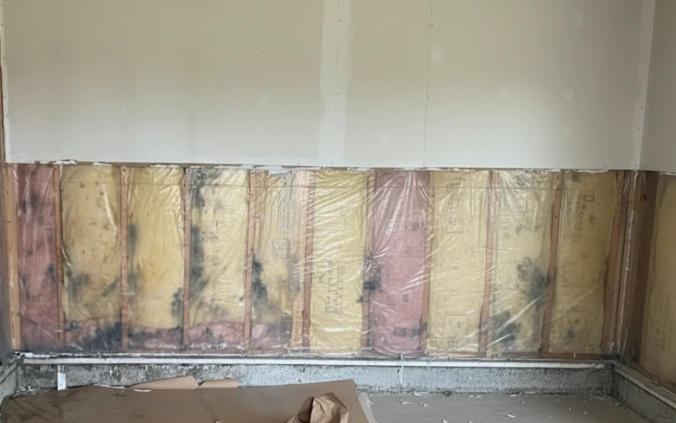 What to do if you find black stains on your fiberglass insulation